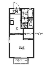 シャーメゾンユタニＡ棟の物件間取画像